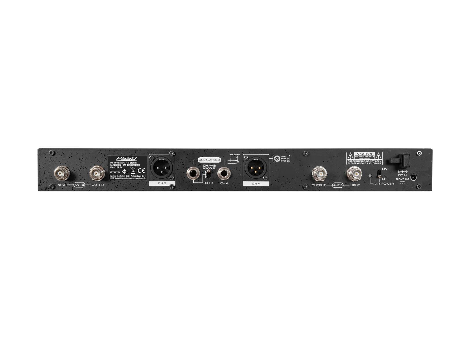 PSSO PXS TWO 2-Kanal True Diversity Empfänger 470-510 MHz
