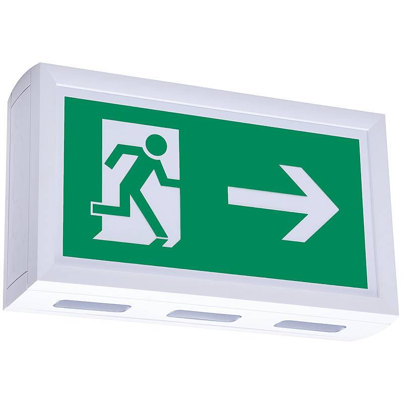GLORIA Rettungszeichenleuchte GLO-002, Rettungszeichen - Modell: Rettungsweg | Einsatzbereich: Innenbereich, Gewerbeobj