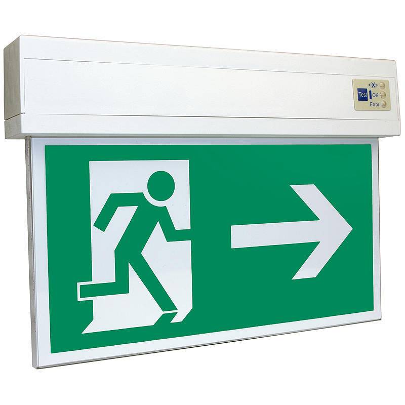 GLORIA Rettungszeichenleuchte GLO-003, Rettungszeichen - Modell: Rettungsweg | Einsatzbereich: Innenbereich, Gewerbeobj