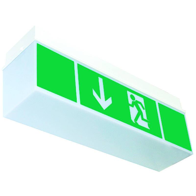 GLORIA Rettungszeichenleuchte GLO-004, Rettungszeichen - Modell: Rettungsweg | Einsatzbereich: Innenbereich, Gewerbeobj