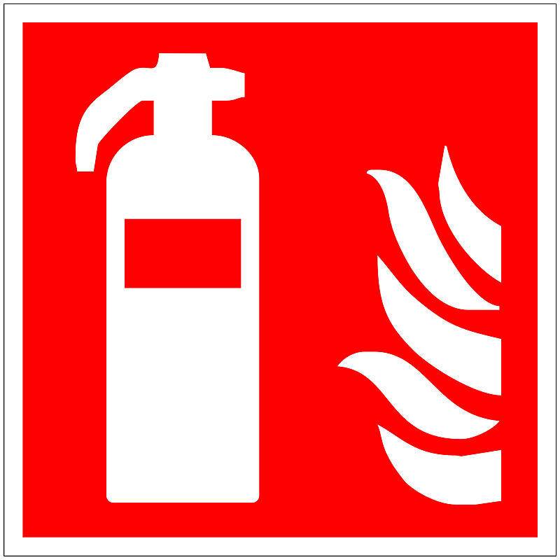 GLORIA Schild KNS nach ISO, FL 148x148, Brandschutzzeichen - Modell: Feuerlöscher | Einsatzbereich: Innenbereich, Gewer