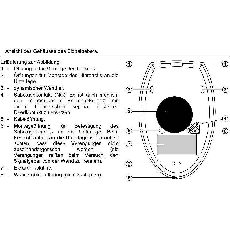 Satel SD-3001 O Außensirene orange 120dB 12V/1,2Ah, Sirene | Einsatzgebiet:Außenbereich | Sirenenlautstärke:120 dB | Le