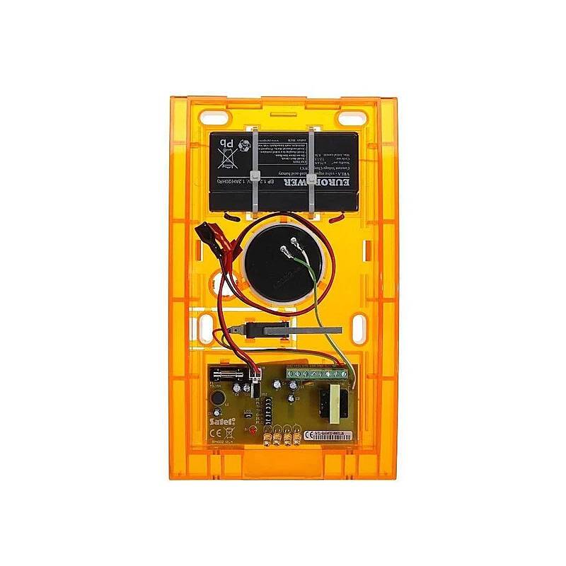 Satel SP-4002 O Außensirene orange 120dB 6V/1,3Ah, Sirene | Einsatzgebiet:Außenbereich | Sirenenlautstärke:120 dB | Leu