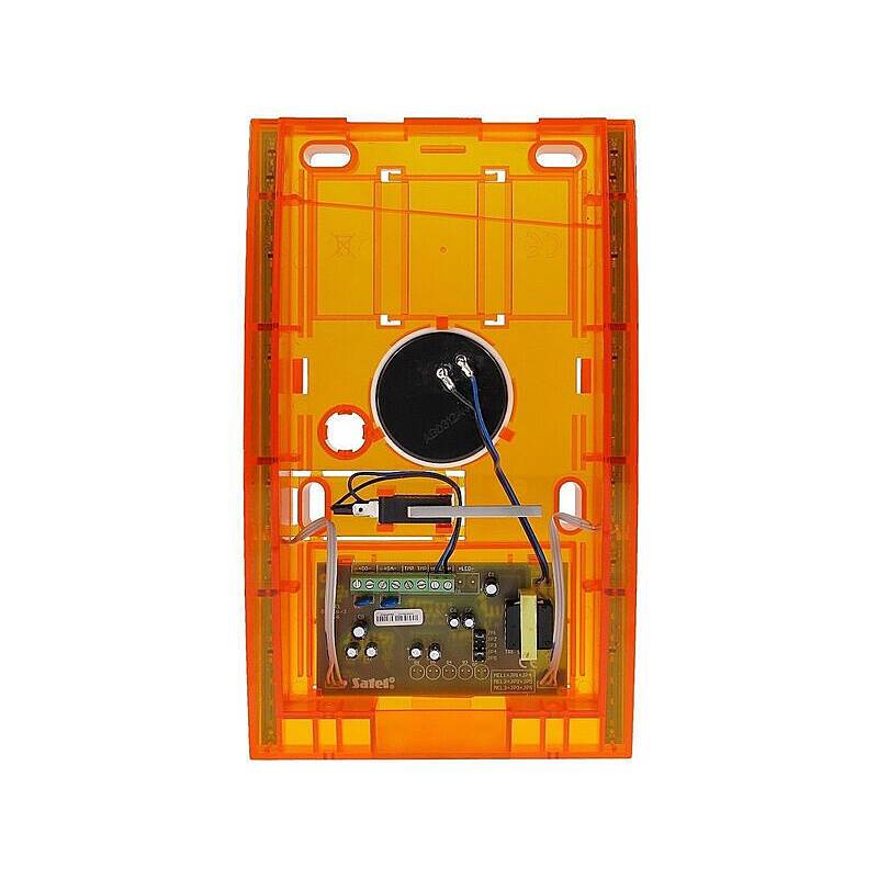 Satel SP-4003 O Außensirene orange 120dB 12V, Sirene | Einsatzgebiet:Außenbereich | Sirenenlautstärke:120 dB | Leuchtmi