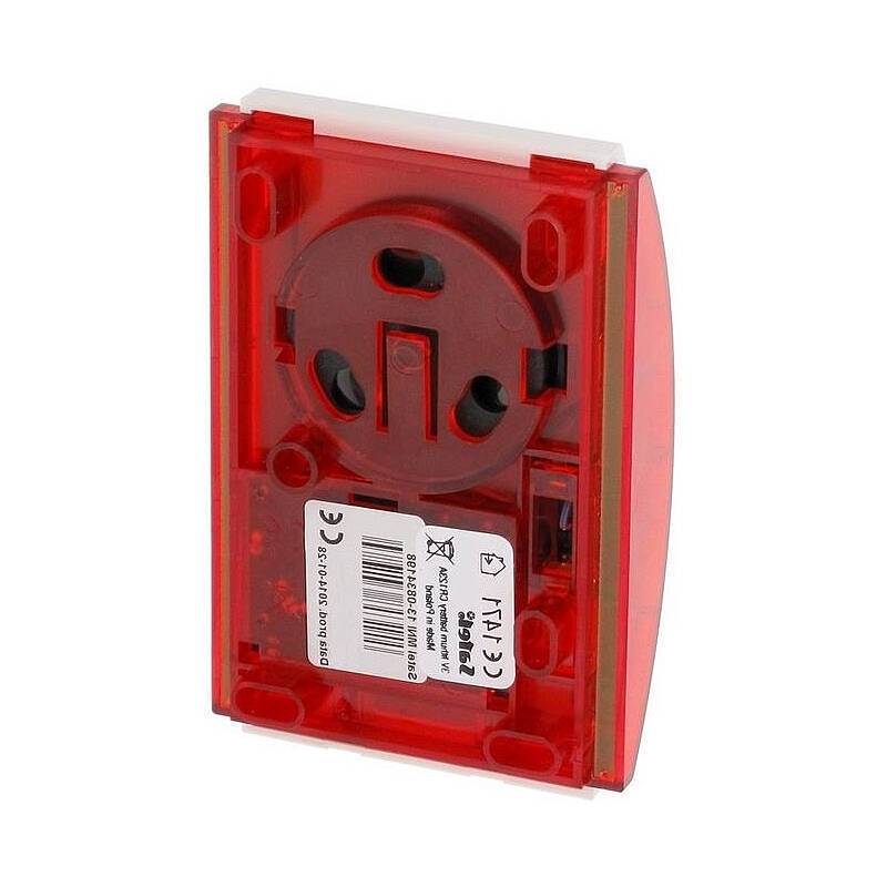 Satel SPW-250 R Opt-aku. Innensirene rot 120dB, Sirene | nach Richtlinien:EN 50131 Grad 2 | Einsatzgebiet:Innenbereich