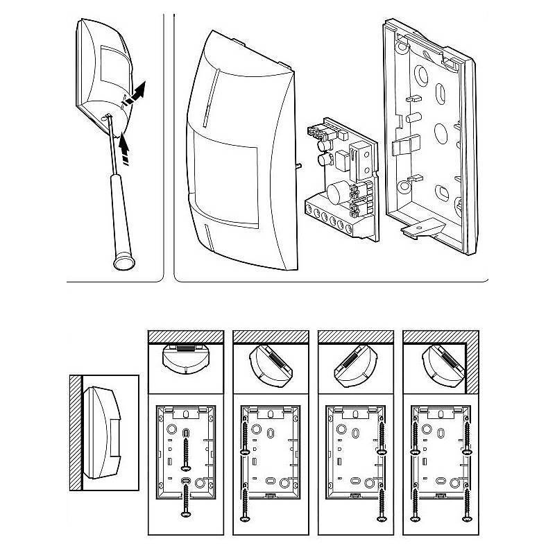 Satel TOPAZ Pet PIR-Bewegungsmelder 90° tierimmun, Bewegungsmelder | Einsatzgebiet:Innenbereich | Funktionen:Bewegungse