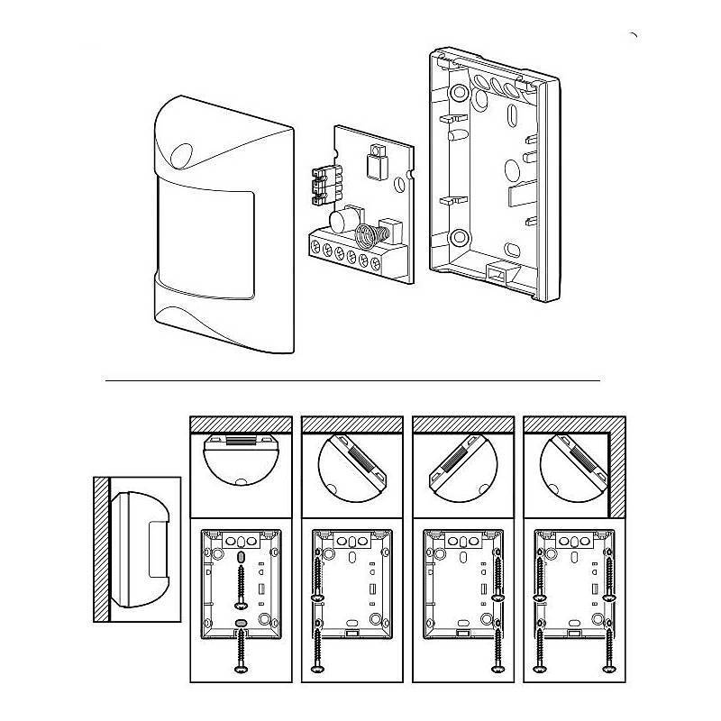Satel AMBER PIR-Bewegungsmelder 90° 12m, Bewegungsmelder | Einsatzgebiet:Innenbereich | Funktionen:Bewegungserkennung,