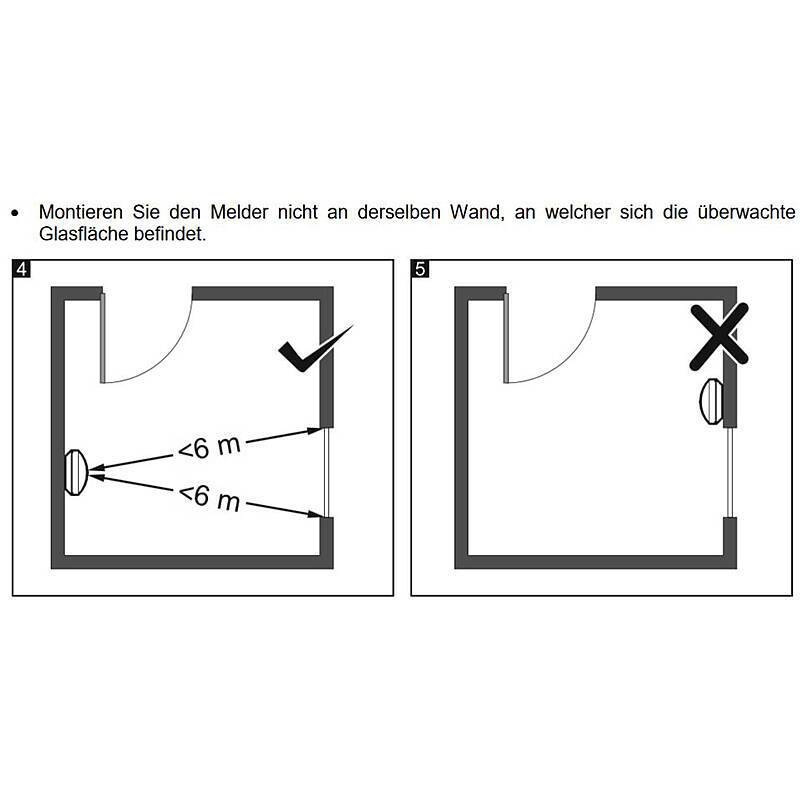Satel Magenta akustischer Glasbruchmelder - schmal, Glasbruchmelder | Einsatzgebiet:Fenster, Fenstertür | Funktionen:St