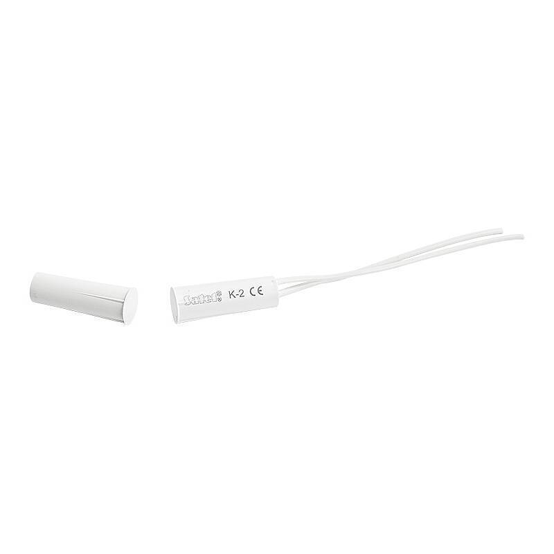 Satel K-2 Einbau Magnetkontakt weiss 30cm Kabel, Öffnungsmelder | Einsatzgebiet:Tür, Fenster | Detektionsverfahren:Magn