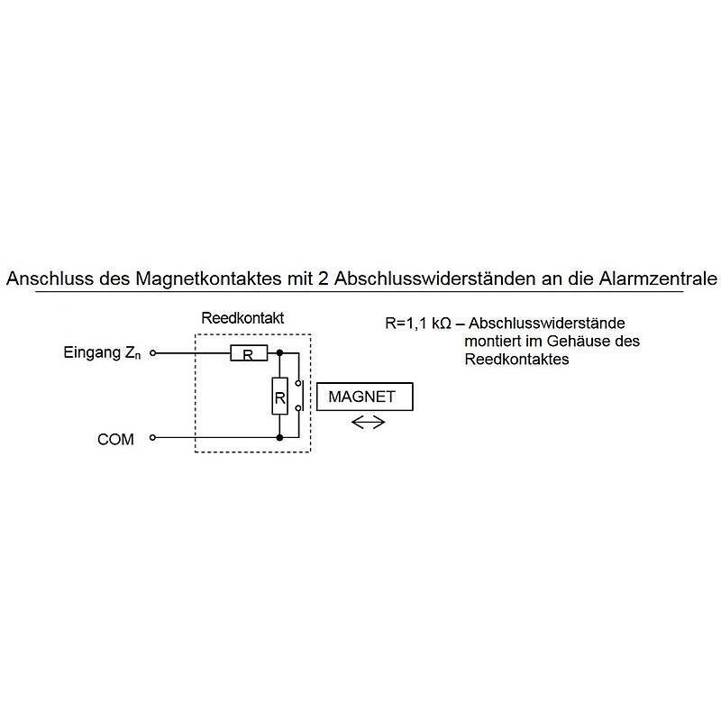 Satel K-3 2E Einbau Magnetkontakt Alu-Gehäuse 2EOL, Öffnungsmelder | Einsatzgebiet:Tür, Fenster | Detektionsverfahren:M