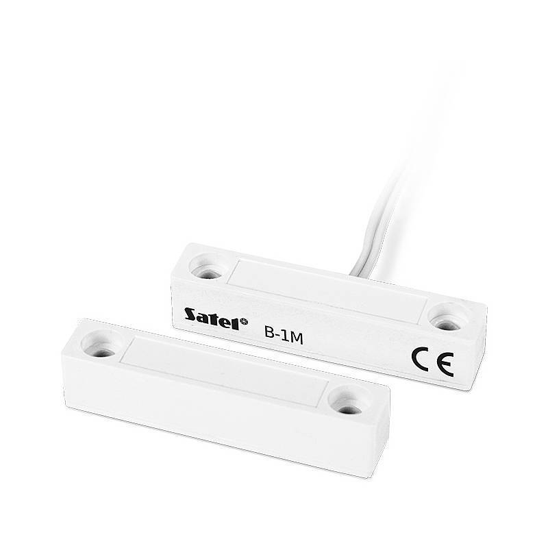 Satel B-1M großer Aufbau Magnetkontakt weiss NO, Magnetkontakt | Einsatzgebiet:Innenbereich, Tür, Fenster | Funktionen: