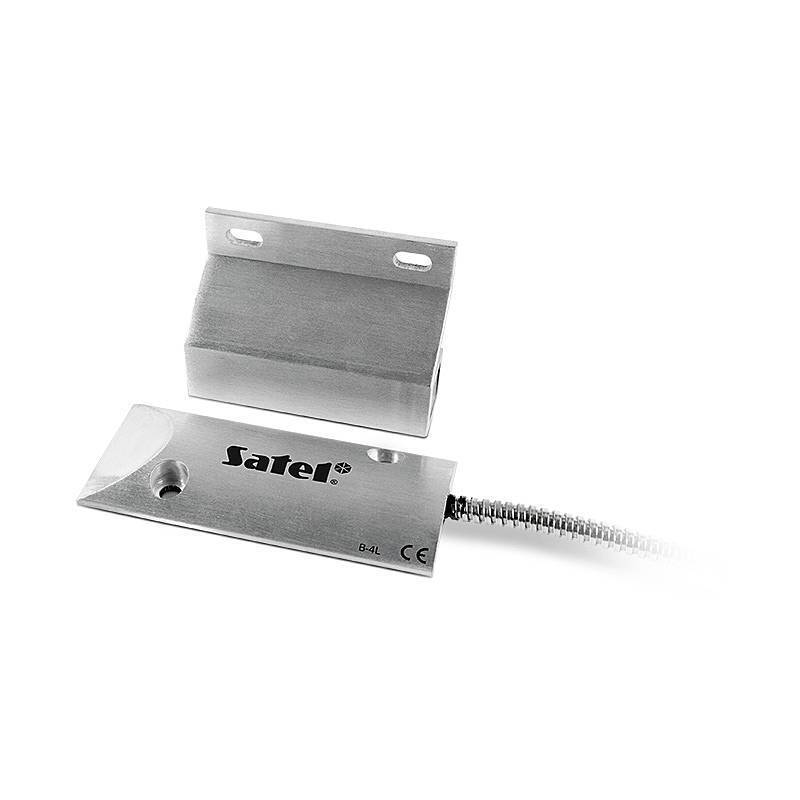 Satel B-4L Rolltormagnetkontakt + Kabelschutz, Torkontakt, Magnetkontakt | Einsatzgebiet:Tor | Funktionen:Öffnungsüberw