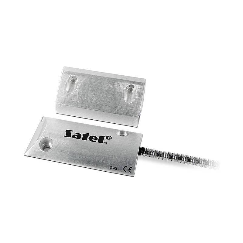 Satel B-4S Rolltormagnetkontakt + Kabelschutz, Torkontakt, Magnetkontakt | Einsatzgebiet:Tor | Funktionen:Öffnungsüberw