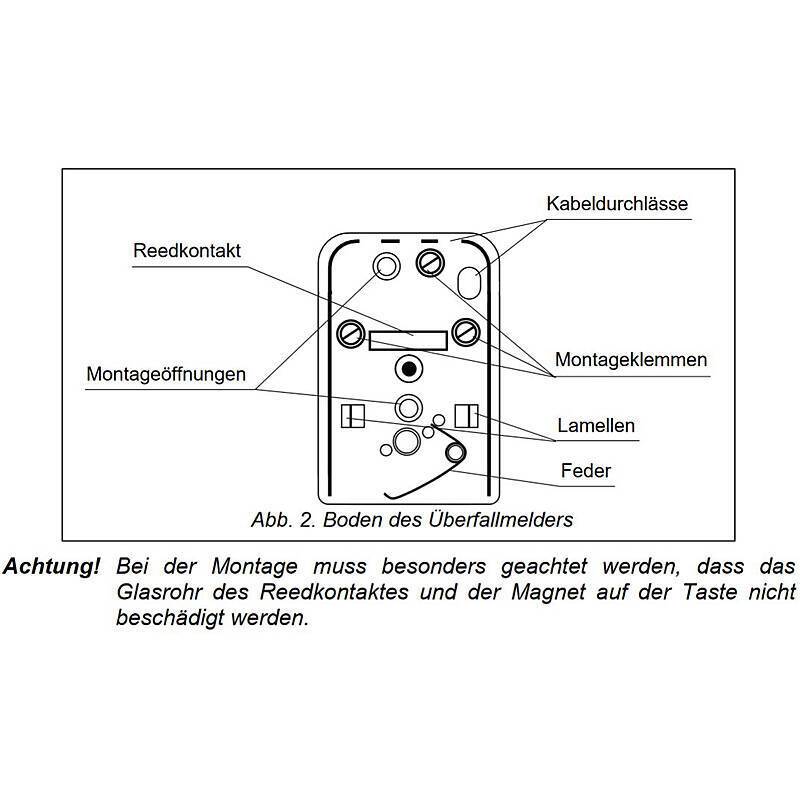 Satel PNK-1 Überfallmelder mit Alarmspeicher, Überfalltaster