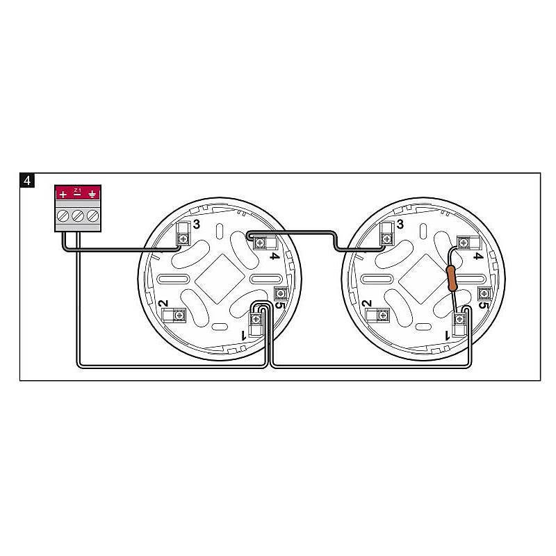 Satel PDB-100 Unterlage für Brandmeldersockel, Halterung, Zubehörartikel - Modell: 100, CSP, ACSP | Farbe: Weiß