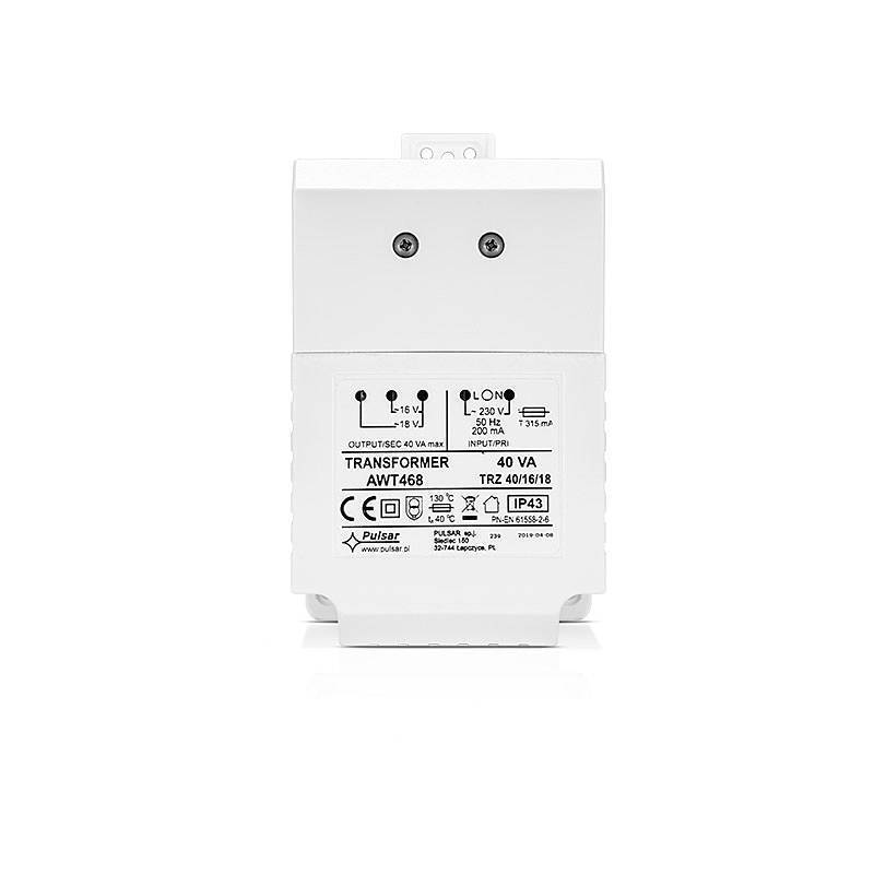 Satel TR-40 VA Transformator 230V/18V AC, 40VA, Zubehörartikel, Transformator