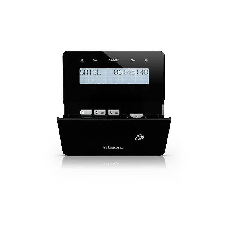 Satel INT-KWRL2-B Funk-Bedienteil mit Display, Bedienteil | Einsatzgebiet:Haustür, Treppenhaus, Flur | Bedienung:direkt