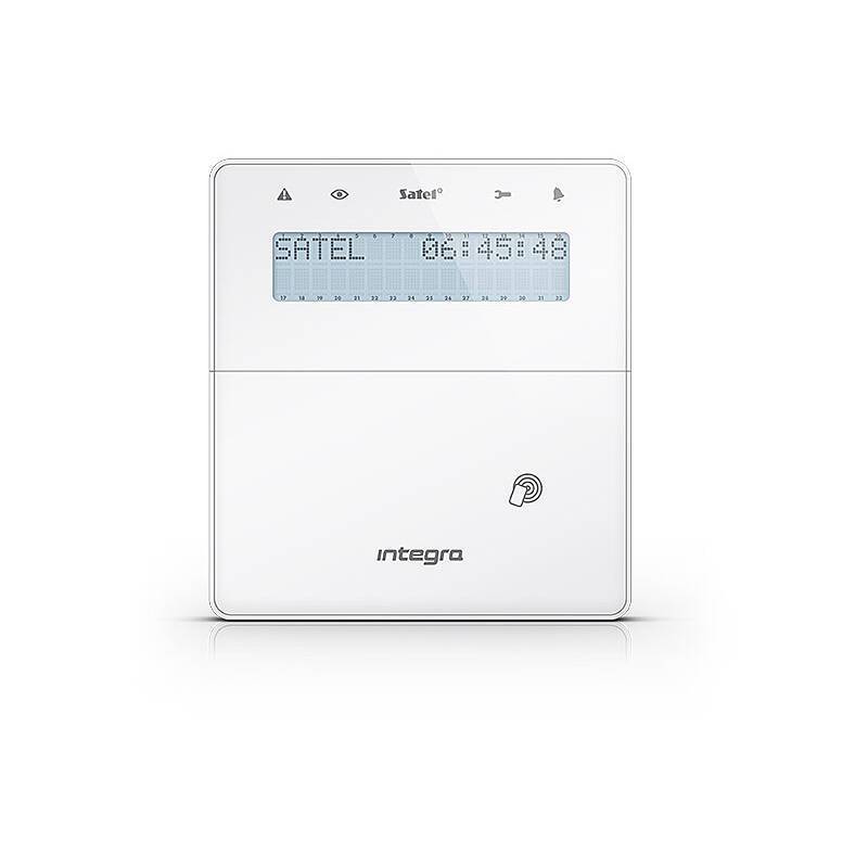 Satel INT-KLFR-W Bedienteil mit Display, Bedienteil | Einsatzgebiet:Haustür, Treppenhaus, Flur | Bedienung:direkt am Ge