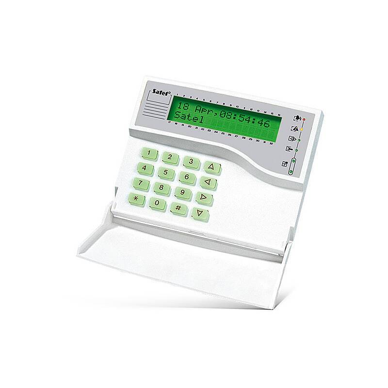 Satel INT-KLCDK-GR Bedienteil mit Display, Bedienteil | Einsatzgebiet:Haustür, Treppenhaus, Flur | Bedienung:per Zahlen