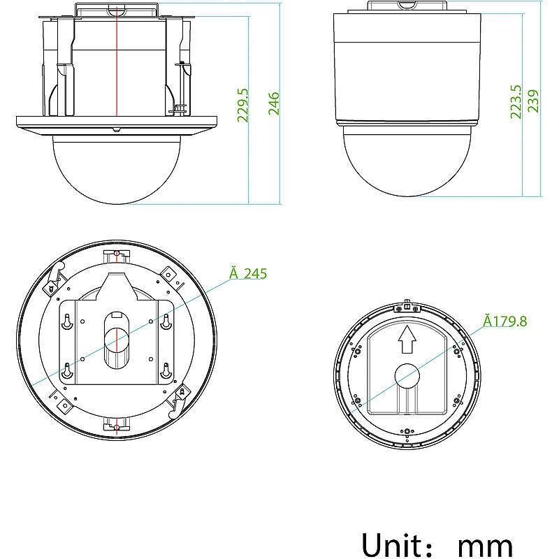 TruVision TVP-6102 HD-TVI Kamera 1080p T/N PTZ, 1080pPTZ Kamera | Zoom:32x optisch | WDR:Ja | Schutzart:IP54 | IR-Sperr
