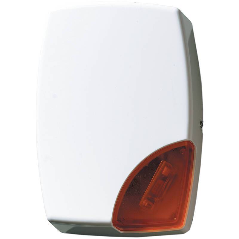 Aritech AS506 Außensirene 114dB, mit Blitz, rot, Akustisch-optischer Extern-Signalgeber, 114 dB | hochwertiges Kunststo