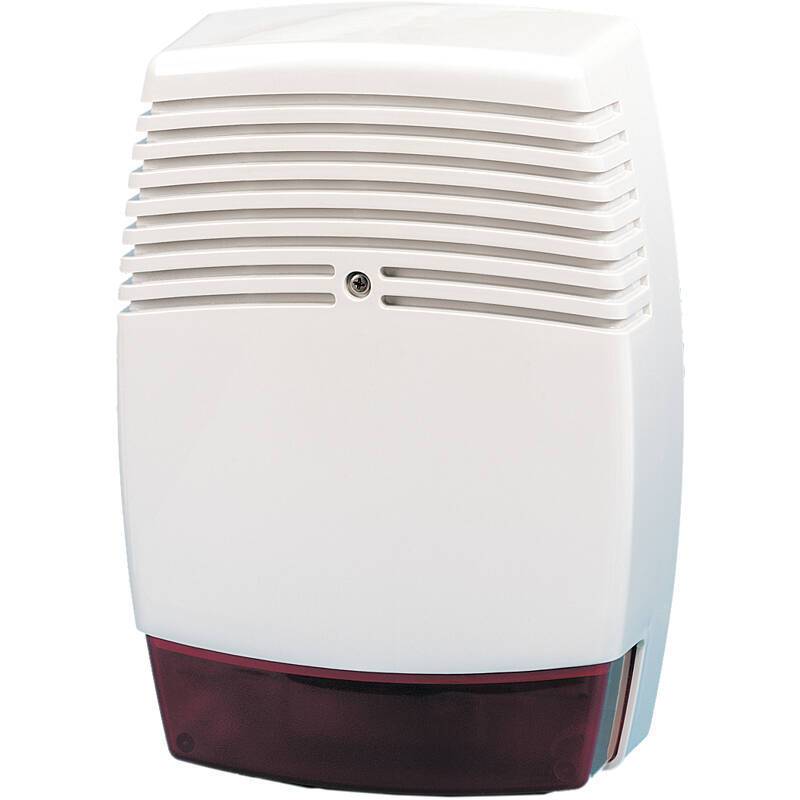 Aritech AS611V Außensirene 100dB, Blitz rot, VdS C, Akustisch-optischer VdS-C Signalgeber für Alarmanlagen | hochwertig