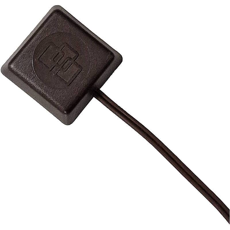 Aritech 5150-M Glasbruchmelder passiv, braun, 3m, schwarzer Auf-Glas-Piezosensor mit 30cm Kabel | 3m Erfassungsradius g