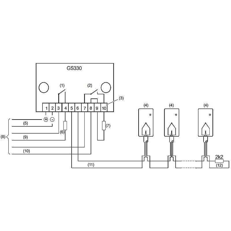 Aritech GS330 Interface / Auswerteeinheit, Interface / Auswerteeinheit für Aritech GS300/310 Glasbruchmelder-Serie (VdS