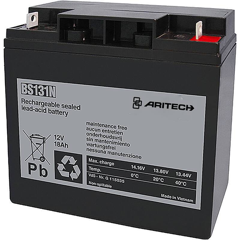 Aritech BS131N Akku 12 Volt/18 Ah, Akku, Zubehörartikel | nach Richtlinien:VdS