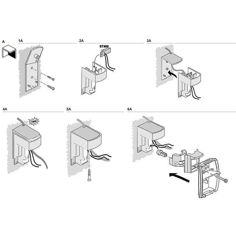 Aritech SB01 Befestigungssatz Halterung, Halterung, Zubehörartikel | Einsatzgebiet:Innenbereich, Kommunale Einrichtunge