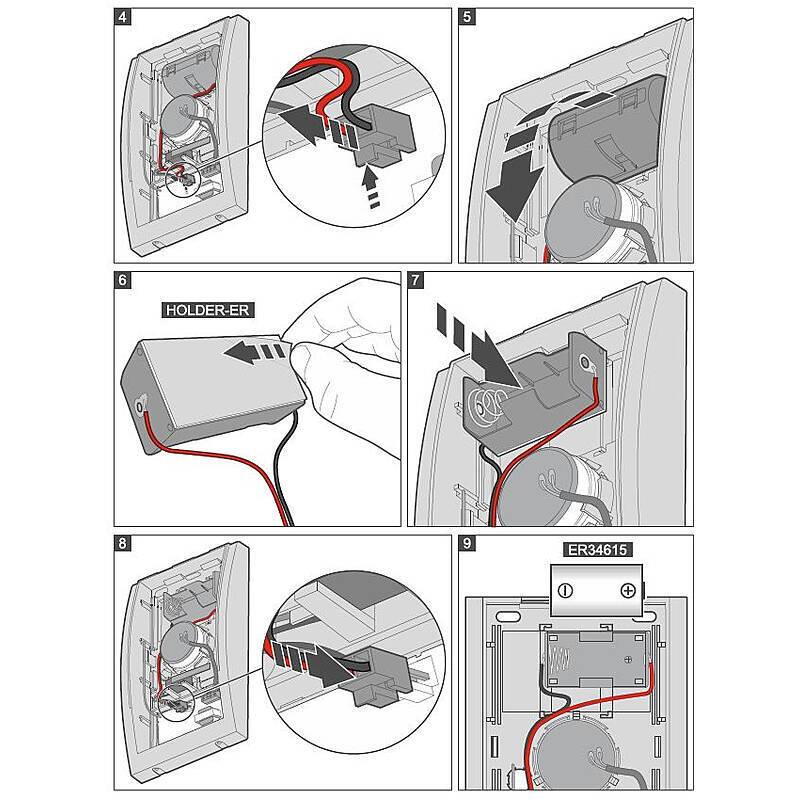 Satel HOLDER-ER Batteriehalter, Batterie, Halterung, Zubehörartikel