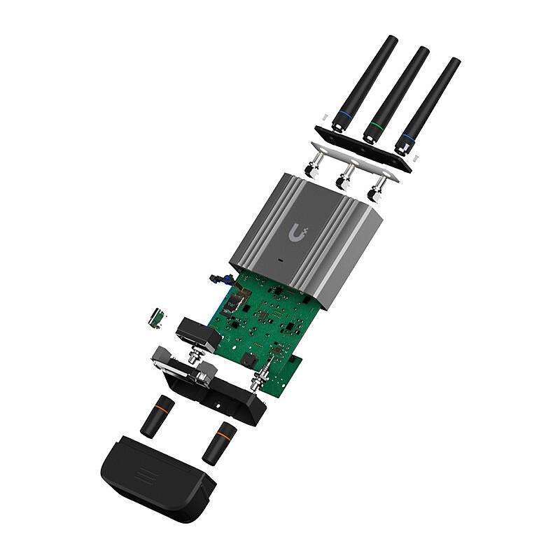 Ubiquiti UniFi LTE Router PoE UMR-Industrial CAT4, Industrieller 4G LTE CAT4 Router für IoT-Anwendungen im Innen-/Außen