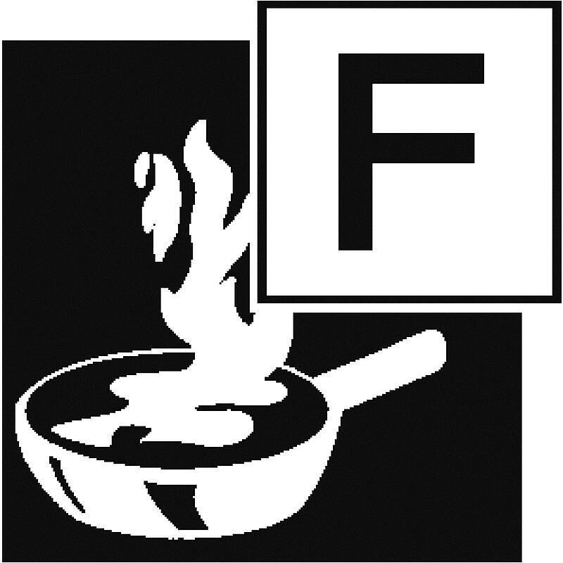 GLORIA Fettbrandlöscher FA 6 Easy, Set-Inhalt: Wandhalterung, Feuerlöscher | Aufladelöscher, Feuerlöscher - Modell: Eas