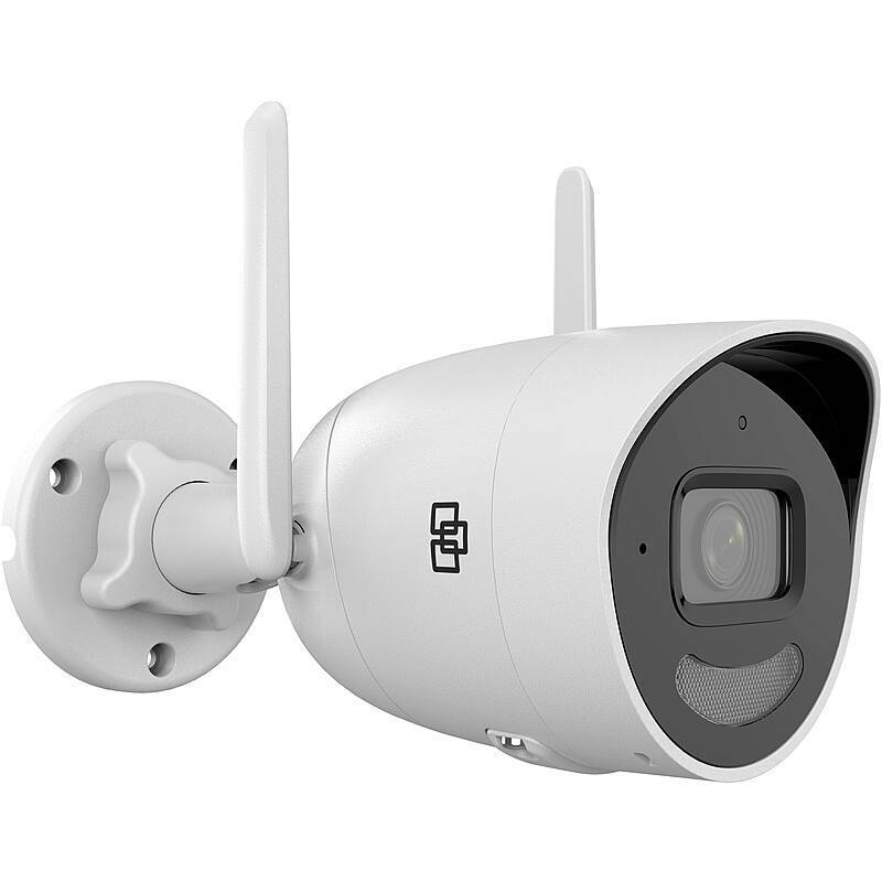 TruVision TVUC-B01-0401-BUL-W IP-Kamera 4MPx T/N, 4 MegapixelBullet Kamera | Blickwinkel:95° (Objektiv-Brennweite 2,8 m