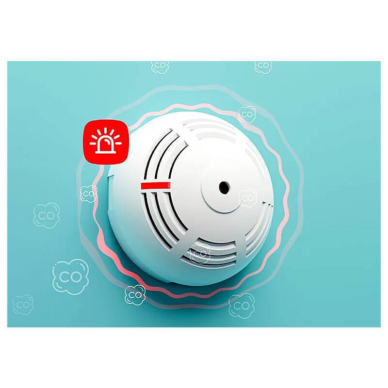 BE WAVE Carbon Monoxide Detector Funk-CO-Melder, Kohlenmonoxidmelder | Einsatzgebiet:Innenbereich | Leuchtmittel: LED |