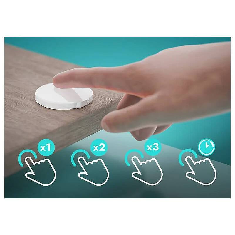 BE WAVE Smart Button Funk-Überfalltaster, Überfalltaster | nach Richtlinien:EN 50130-5 Grad 2 | Leuchtmittel: LED | Fun