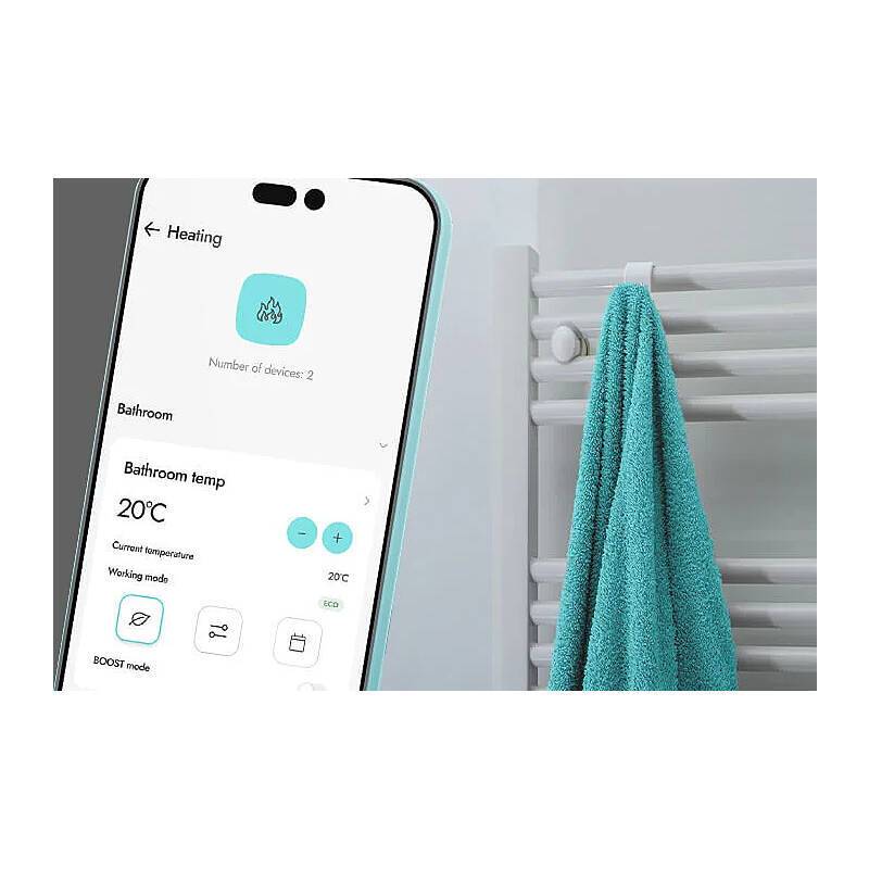 BE WAVE Smart Thermostat Funk-Heizkörperthermostat, Heizkörperthermostat | Funktionen:Temperatur anzeigen, Temperaturüb