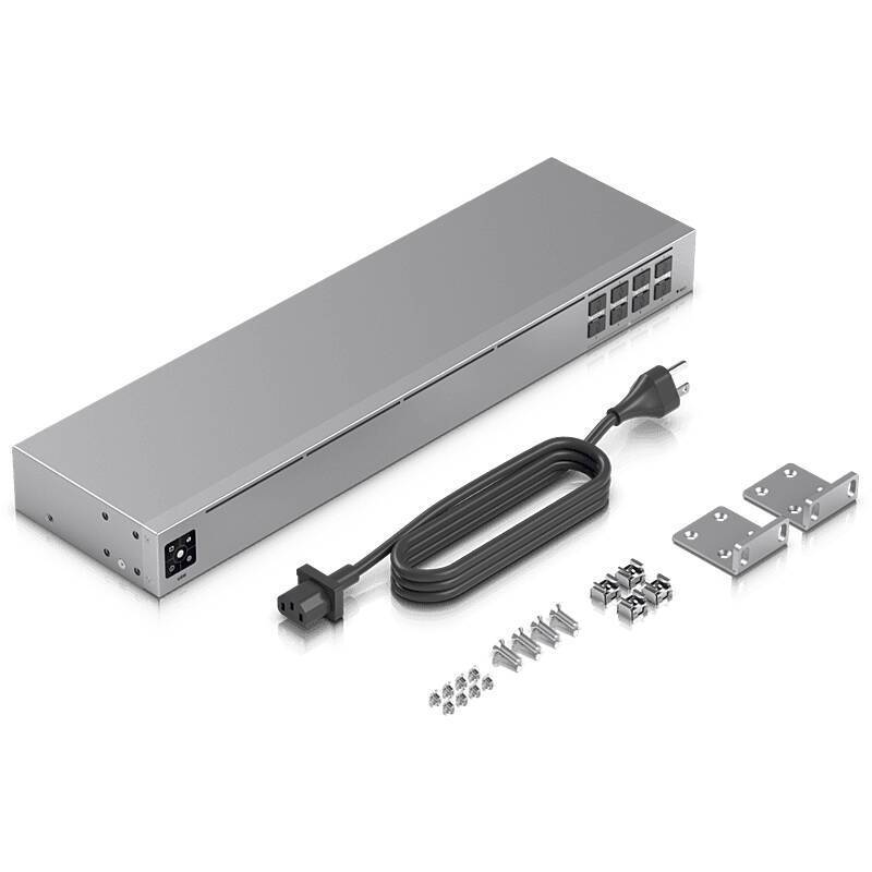 Ubiquiti UniFi USW-Aggregation Switch 8-port, L2, Moderner Layer-2-Switch für Glasfaserbasierte Strukturen | Ports: 8×