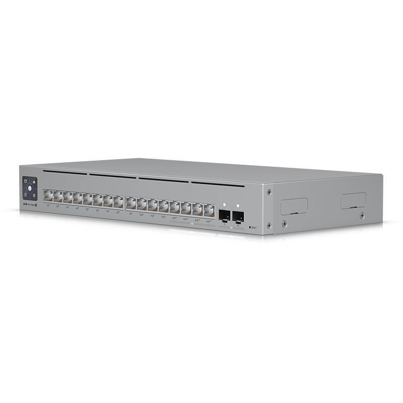 Ubiquiti UniFi USW-Pro-Max-16-PoE Switch 180W, Fortschrittlicher Layer-3-Switch mit hoher PoE-Leistung | 16× RJ45-Ports