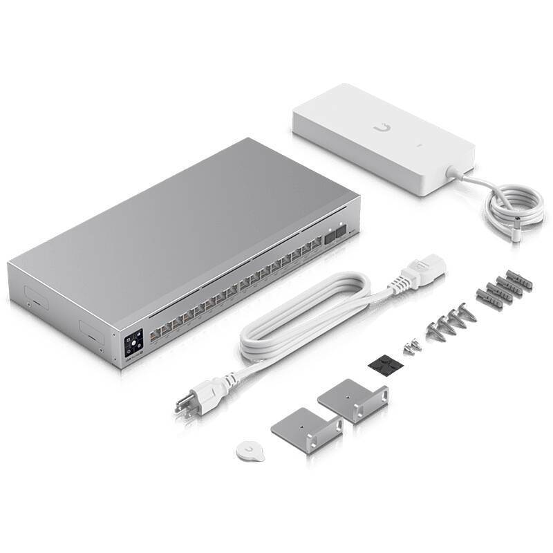Ubiquiti UniFi USW-Pro-Max-16-PoE Switch 180W, Fortschrittlicher Layer-3-Switch mit hoher PoE-Leistung | 16× RJ45-Ports