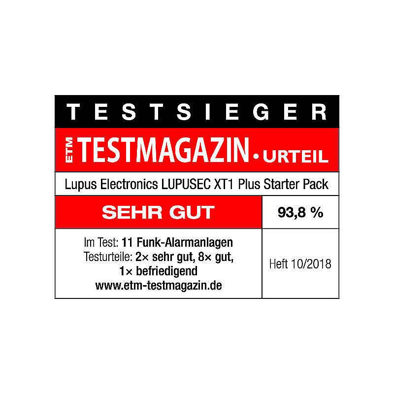 Lupus XT1 Plus kleines Alarmanlagen-Set f. Wohnung, ALARM-SET | Set-Inhalt:Alarmzentrale, Bewegungsmelder, Öffnungsmeld