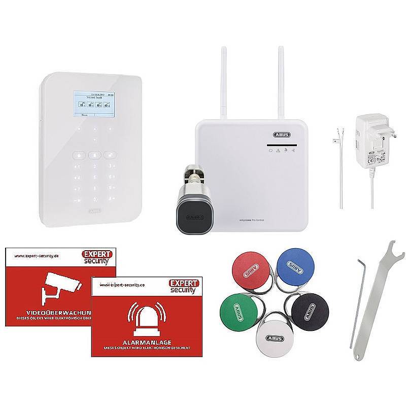 Abus Alarm-Set Secvest Touch + wAppLoxx Pro, Abus Funkalarmanlagen-Set Secvest Touch mit wAppLoxx Pro Schließzylinder -