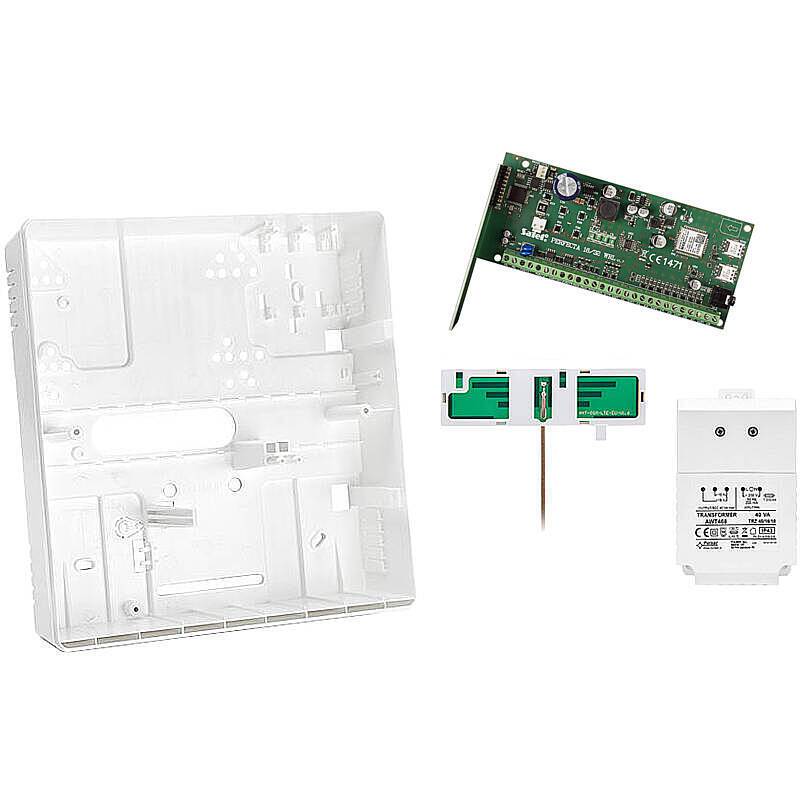 Satel PERFECTA 32-WRL Funk-Alarmzentrale GSM Grad2, Alarmzentrale + GSM-Modul (nach EN 50131 Grad 2) | Set-Inhalt:1x Sa