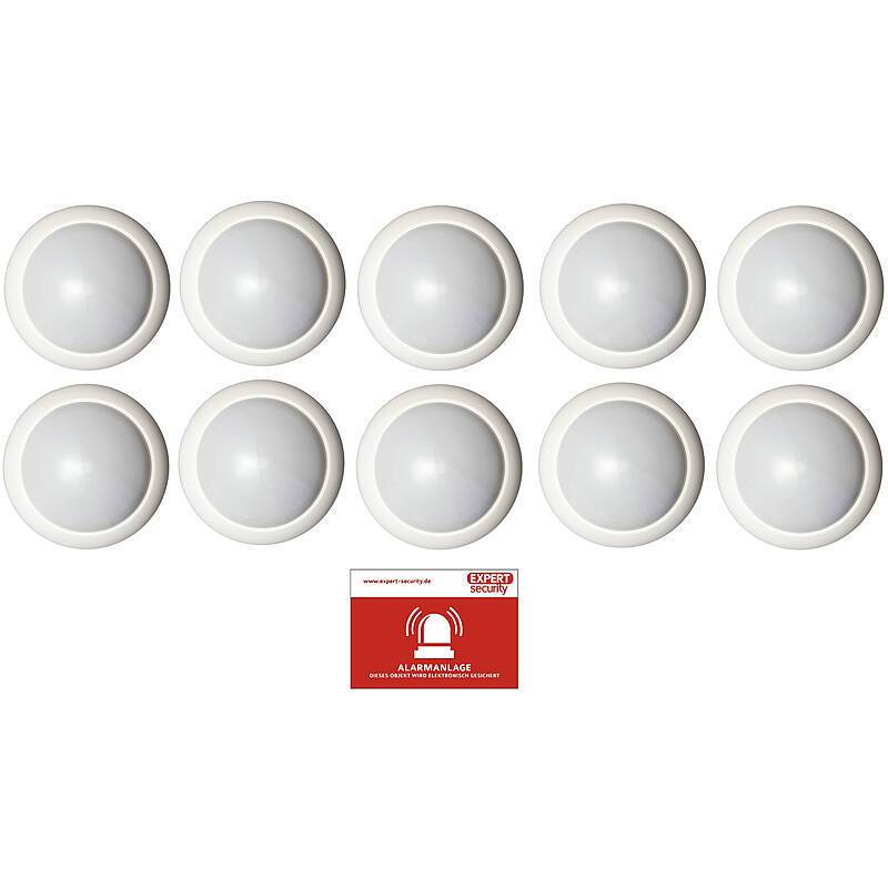 10er Set Aritech DD666-D Dual-Deckenmelder VdS-B, VdS-B Dual-Deckenbewegungsmelder fürAlarmanlagen | für gewerblichen &