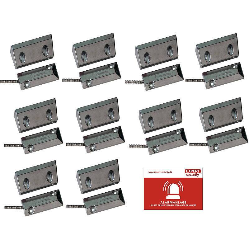 10er Set Aritech DC108R4.7 Rolltorkontakt mit 4K7, niedriger Rolltorkontakt mit 4K7 Abschlusswiderstand (Miniatur-Desig