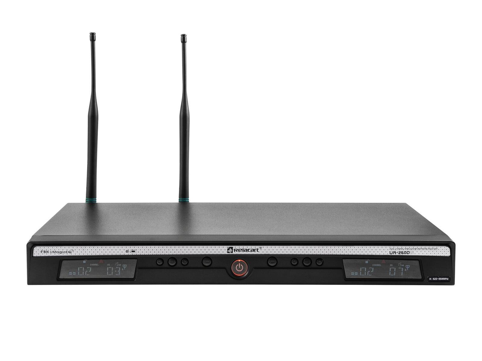 RELACART UR-260D 2-Kanal-UHF-Empfänger 522-554 MHz