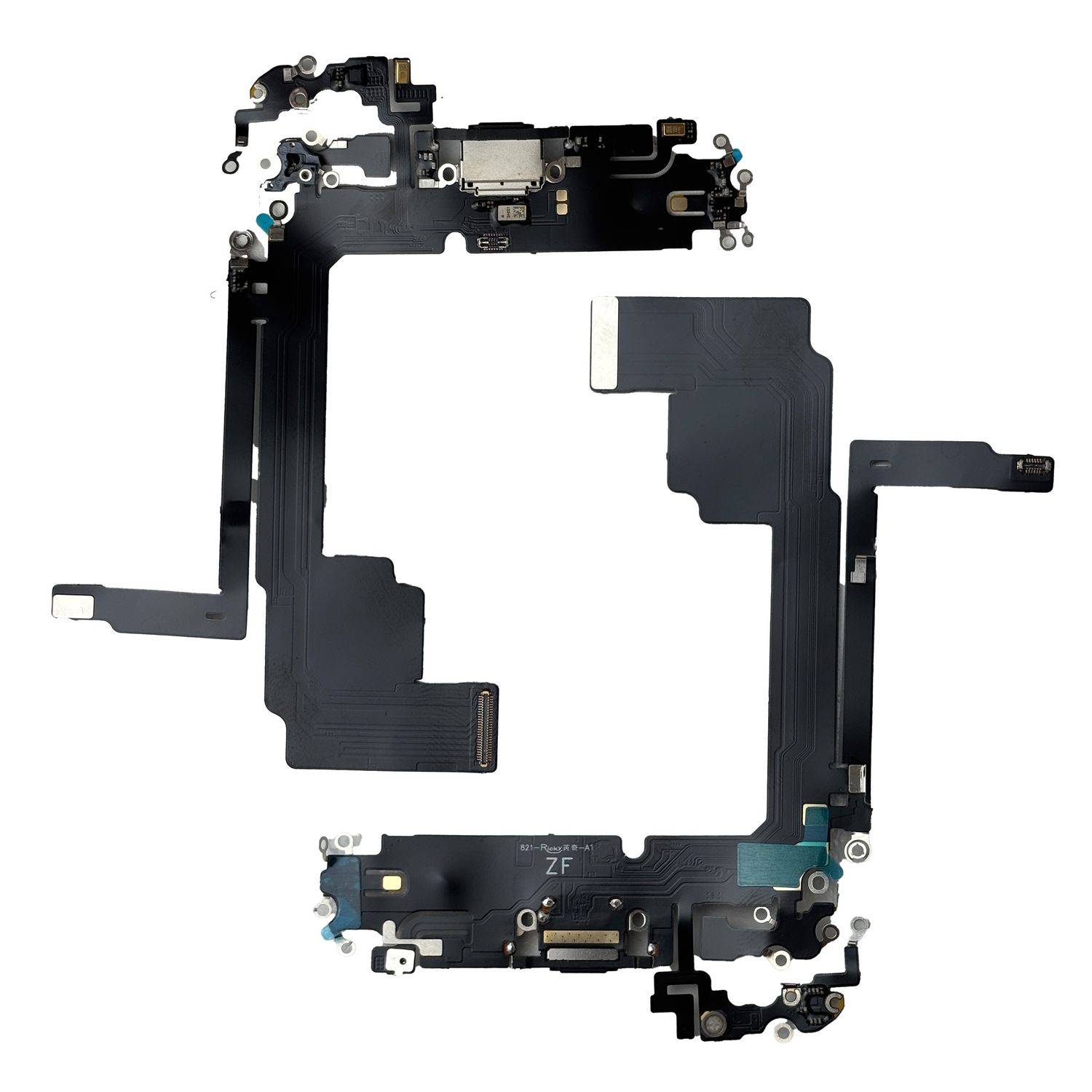 Für Apple iPhone 15 Pro Max Ladeanschluss Dock Connector Ersatzteil Schwarz