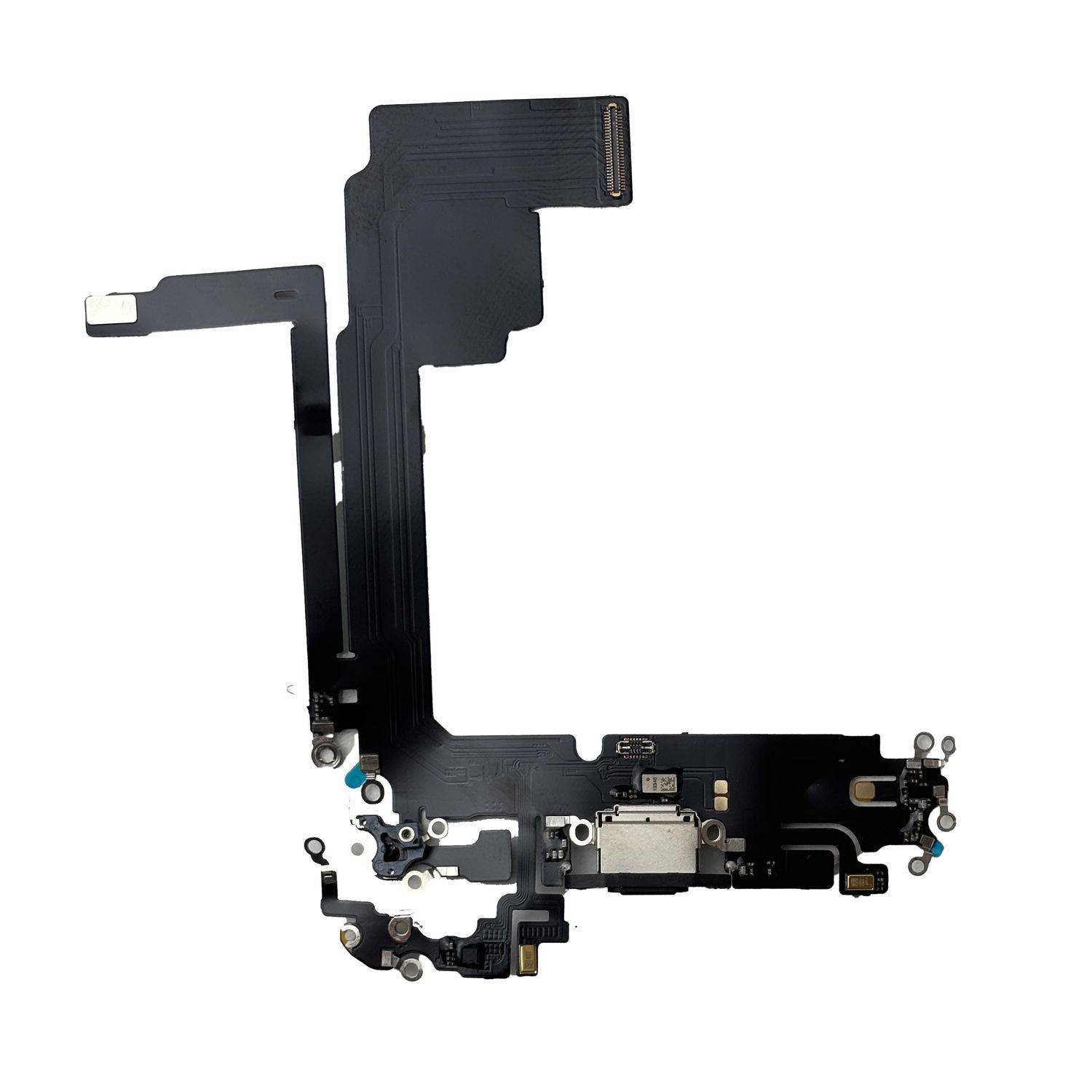 Für Apple iPhone 15 Pro Max Ladeanschluss Dock Connector Ersatzteil Schwarz