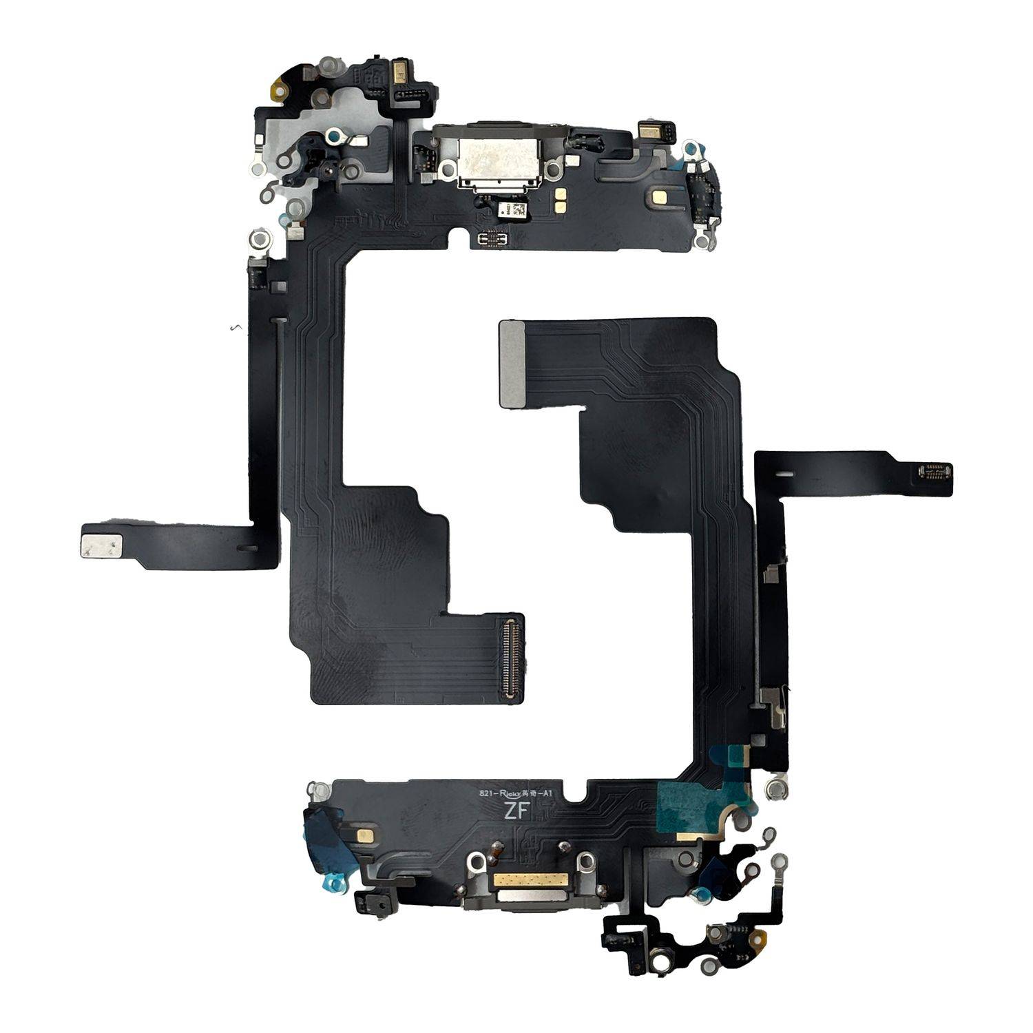 Für Apple iPhone 15 Pro Ladeanschluss Dock Connector Ersatzteil Grau