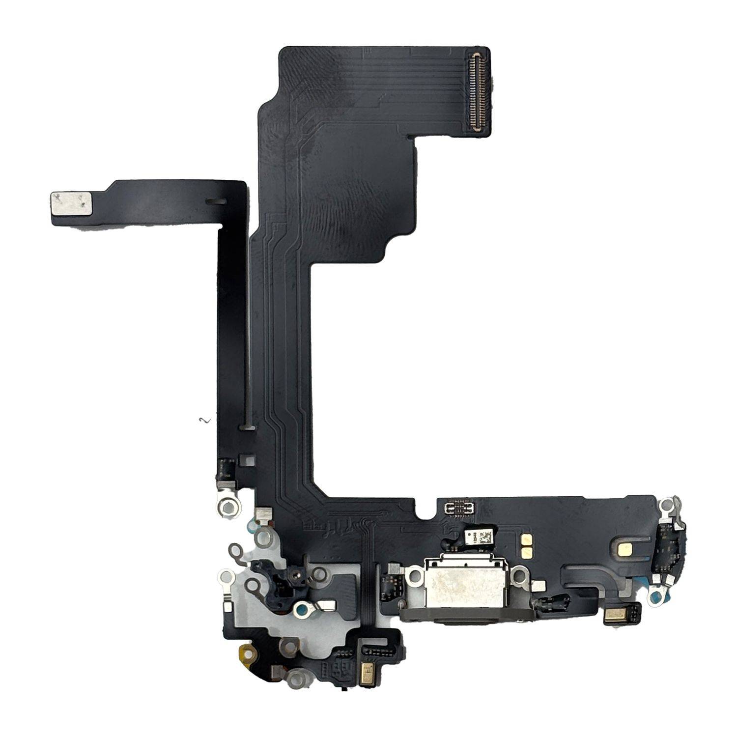 Für Apple iPhone 15 Pro Ladeanschluss Dock Connector Ersatzteil Grau